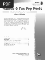 Download 8 Duets Four Hands Carol Matz by Dunia Elias SN363359403 doc pdf