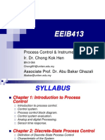 EEIB413: Process Control & Instrumentation Ir. Dr. Chong Kok Hen