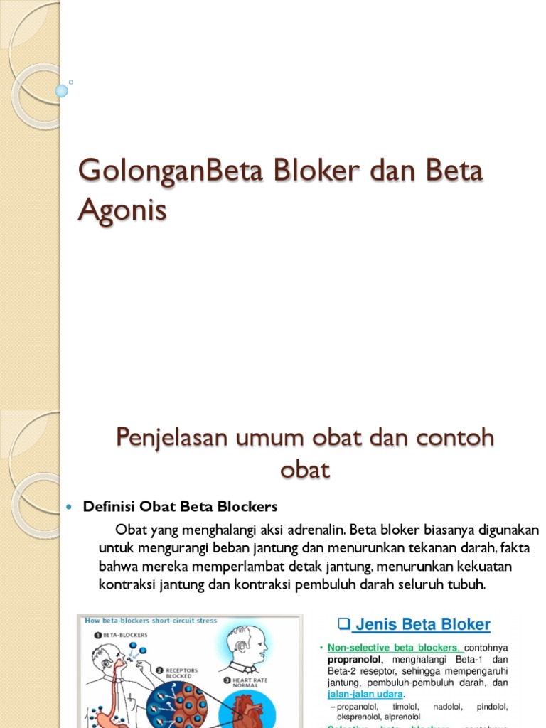 1.golongan Beta Bloker Dan Beta Agonis | PDF