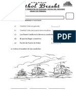 Evaluación tercer trimestre primaria historia Perú