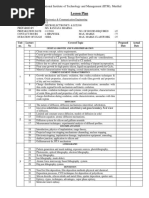 Lesson Plan: International Institute of Technology and Management (IITM), Murthal