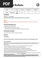 VW - tb.01!08!35 Update Programming, Engine Control Module (ECM) For Low Load Vibrations