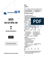 Key Bai Tap Tieng Anh Lop 7 Thi Diem Luu Hoang Tri PDF