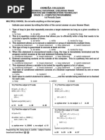 Computer Programmin 1st Periodic Exam