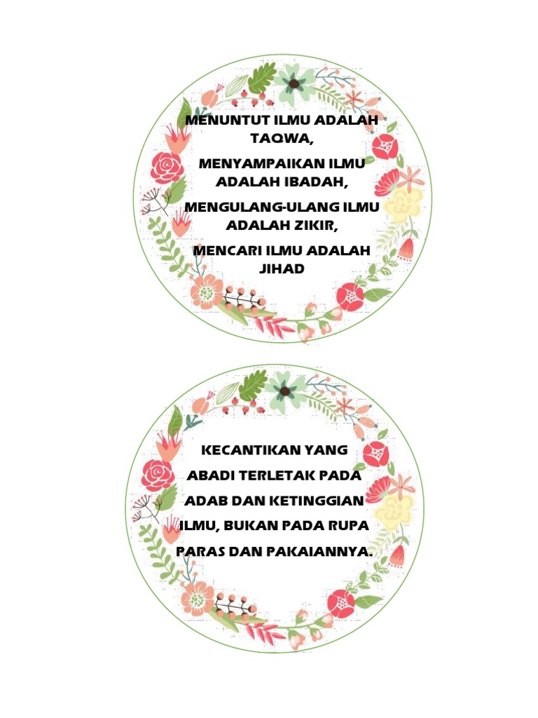 KATA2 KECERIAAN KELAS