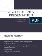 APA Guidelines Presentation