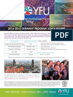 2014-2015 Germany Program Scholarships