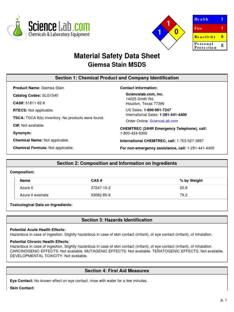 giemsa Toxicity Biodegradation Free 30day Trial Scribd