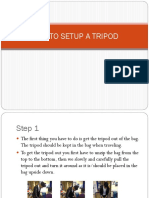 How to Setup a Tripod