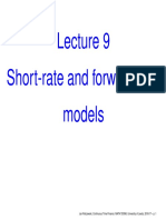 Lecture on short-rate and forward-rate models