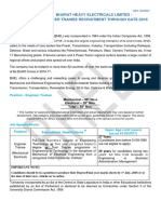 Bhel Requirement PDF