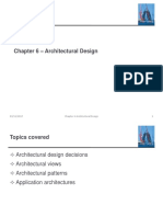 Chapter 6 Architectural Design 1 03/11/2017