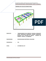 Memoria cálculo estructural local multiusos