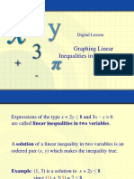 Graphing Linear Inequalities in Two Variables: Digital Lesson