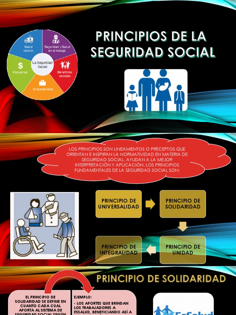 PRINCIPIOS DE LA SEGURIDAD SOCIAL visual data 8
