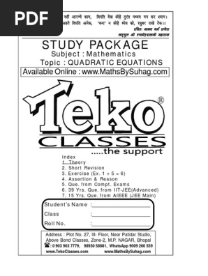 4 Quadratic Equation Part 1 Of 2 Quadratic Equation Logical Truth
