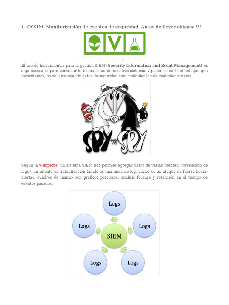 Introducción a OSSIM y su configuración | PDF | Servidor (Computación ...