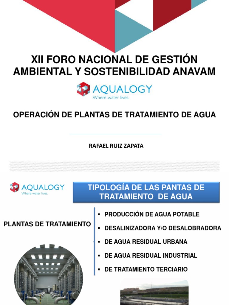 Gestión y Sostenibilidad en Plantas de Tratamiento de Agua | PDF ...