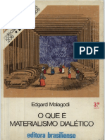 O Que É Materialismo Dialético - Edgard Malagodi PDF