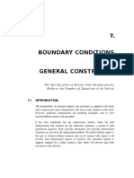 Boundary Conditions AND General Constraints