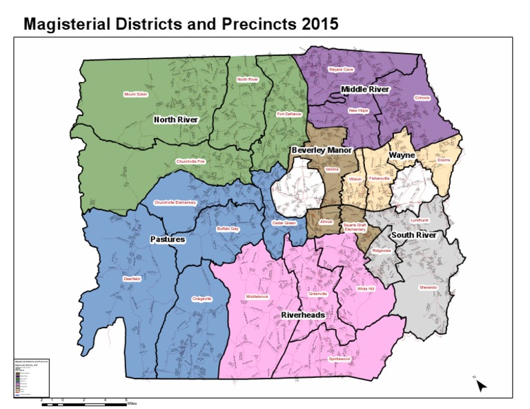 Augusta County District and Precinct Map PDF