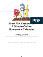 Show My Homework Calendar White Paper