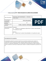 Determinación de acidez del suelo