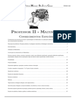 São Jose Dos Campos - Professor II - MATEMÁTICA (Especifico 2017)