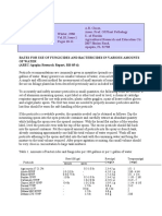 Fungiicides Does for 1 Gallon Uses