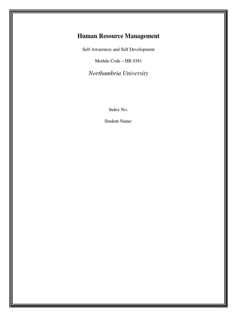 Self-Awareness and Self Development | PDF | Self Awareness | Personal ...