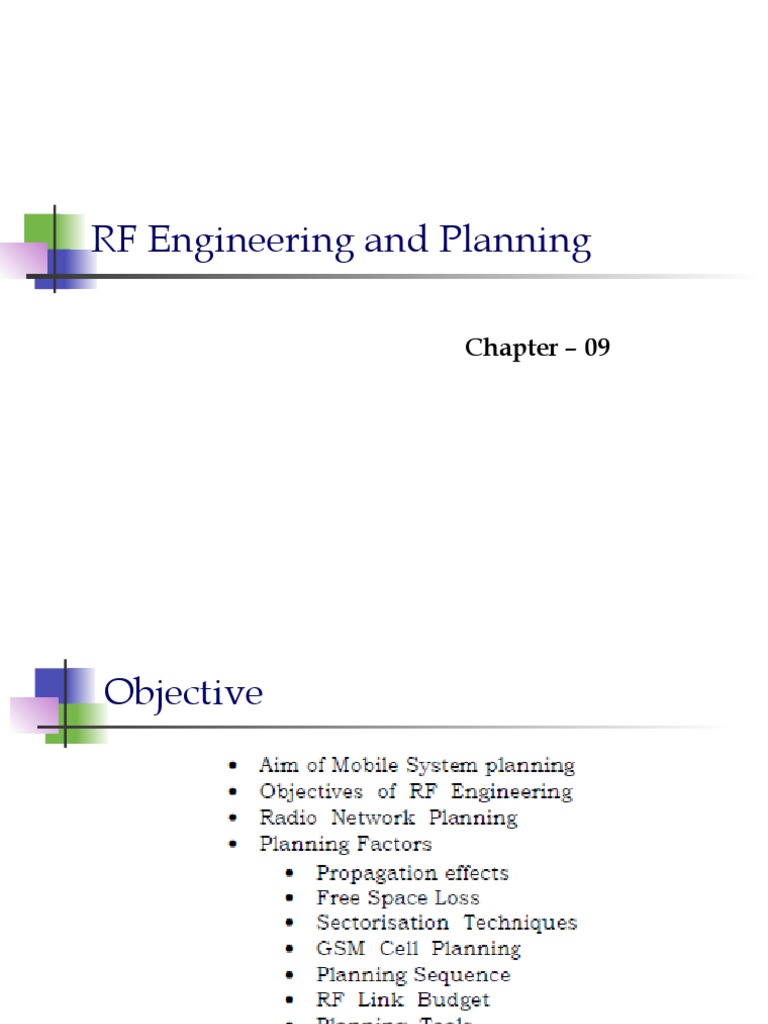 RF Engineering and Mobile Network Planning | PDF | Radio Propagation ...