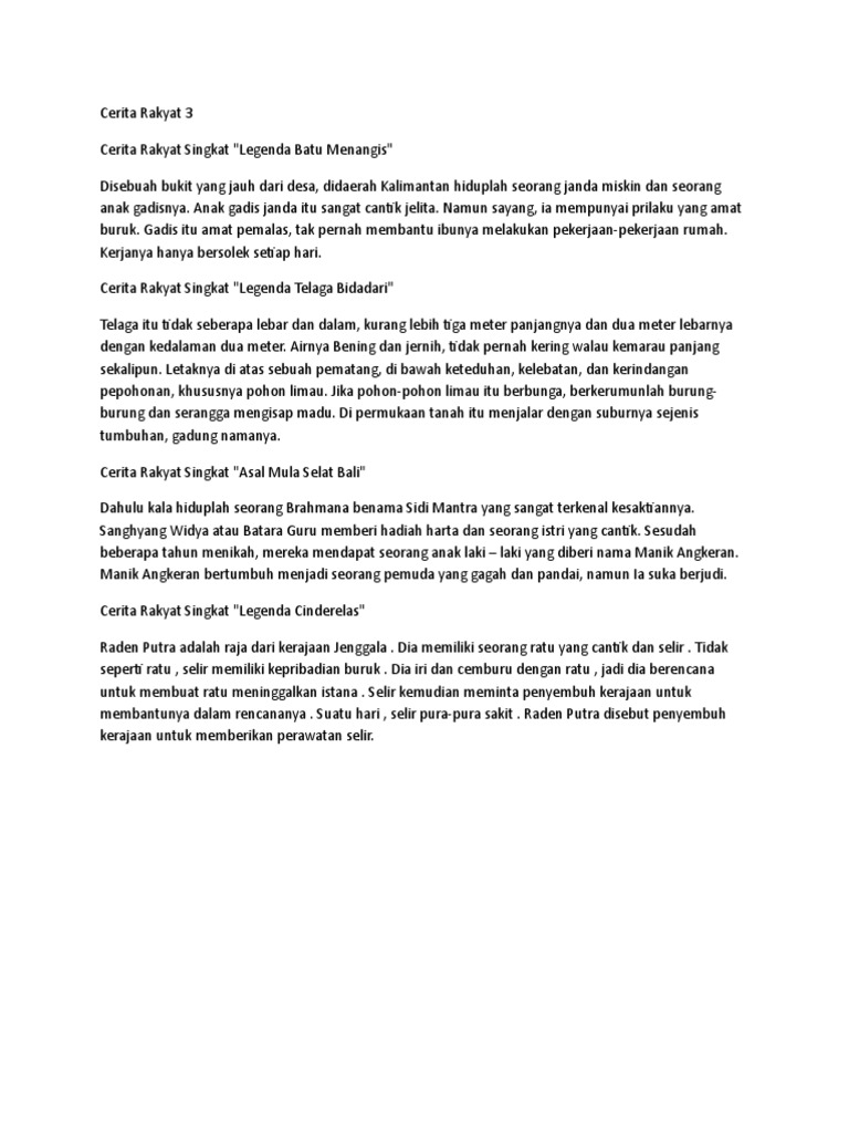 Cerita Rakyat 3
