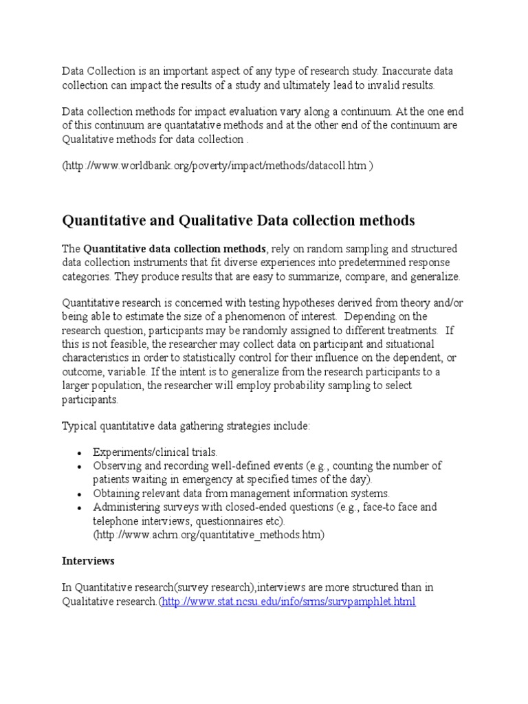 Data Collection Methods Survey Methodology Questionnaire