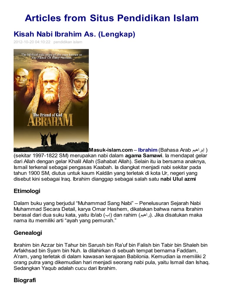 06 Kisah Nabi Ibrahim A S Pdf