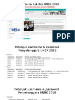 Petunjuk Username Password UNBK 2016 PDF