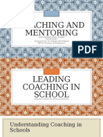 Coaching and Mentoring