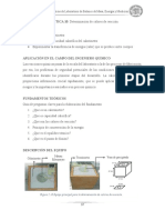 Práctica 6 Determinación de Calores de Reacción