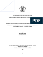 Hasil Analisis Jurnal Health Promotion Pada Infant-Remaja