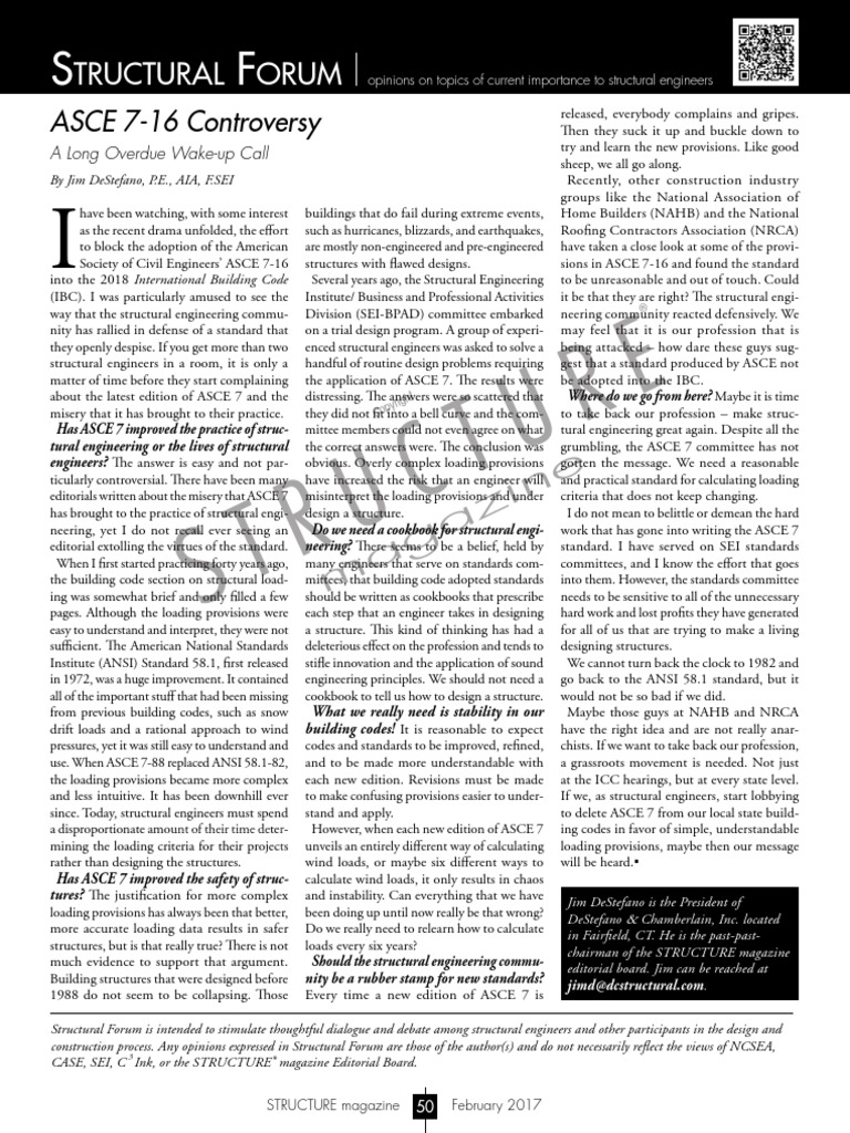 ASCE 7-16 Controversy PDF | PDF | Engineering | Business