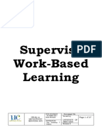 Supervise Work-Based Learning RATB