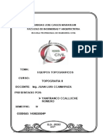 Caracteristicas Tecnicas de Los Equipos Topograficos - Yanfranco Ccalluche