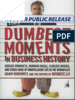 The - Dumbest Moments in Business History PDF