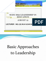3.0 Basic Approaches to Leadership MZ 03