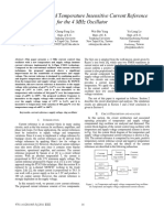 Supply Voltage and Temperature Insensitive Current Reference For The 4 MHZ Oscillator