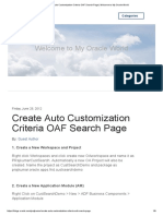 Create Auto Customization Criteria OAF Search Page - Welcome To My Oracle World