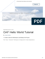 OAF Hello World Tutorial - Welcome To My Oracle World