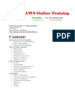 AWS Training Syllabus by Chandra Sir Vlrtraining