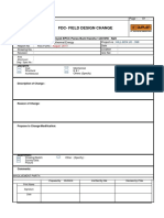 Fdc-Field Design Change: Project EPCC Total Proyek EPCC Panas Bumi Karaha 1x30 MW - Nett