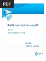 Retail Customer Segmentation Using SAS