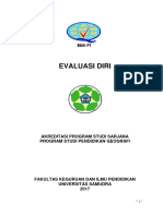 Evaluasi Diri - Prodi Pendidikan Geografi - 2017